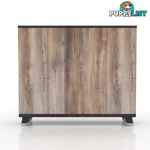 HALDIS Credenza 160cm - Warm Oak & Black - WF-NWS001 - 9334719010045