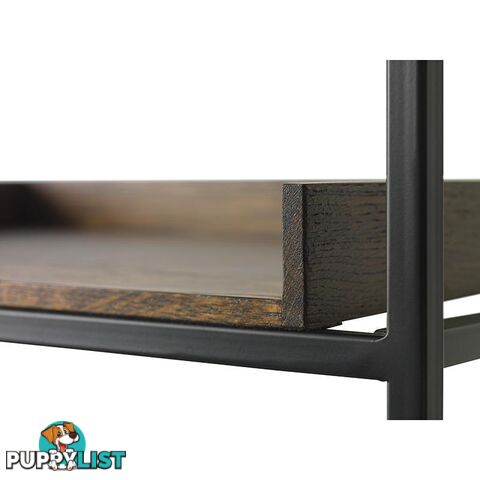 RIVOLI Display Unit 1.8M - Smoked Oak & Black - 40833020 - 5704745088433