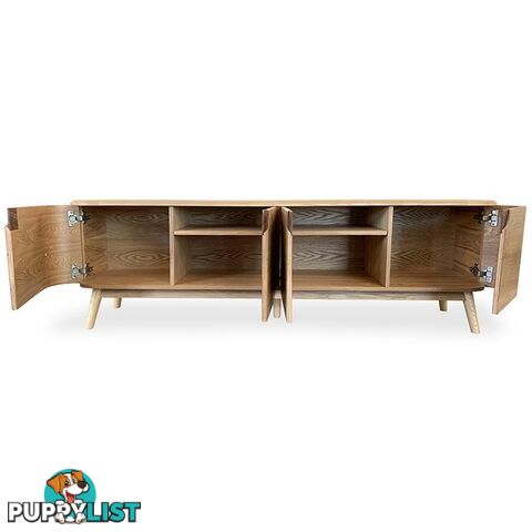 AKINO TV Entertainment Unit 1.6M - Natural Ash Veneer - HL-MK5191 - 9334719002439