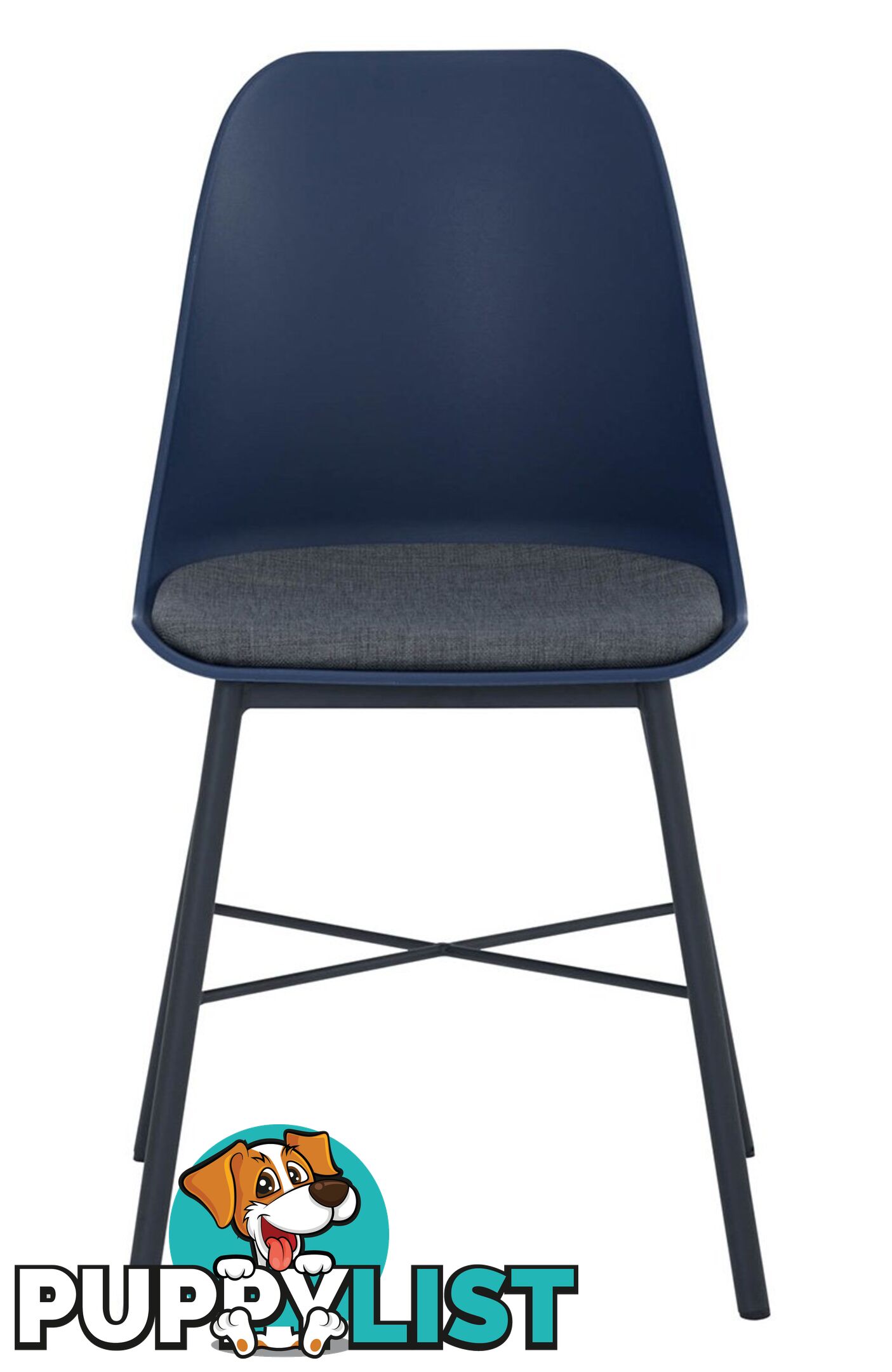 LAXMI Dining Chair - Midnight Blue & Black - 241189 - 9334719008462