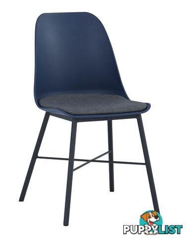 LAXMI Dining Chair - Midnight Blue & Black - 241189 - 9334719008462