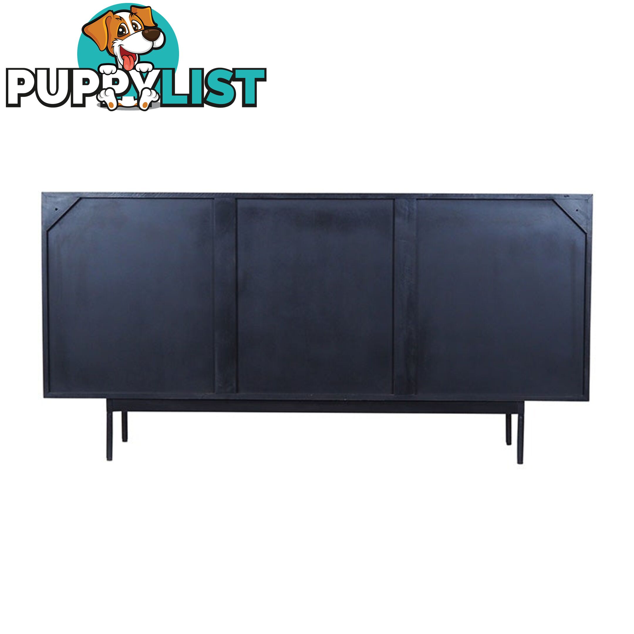 NAKITA Sideboard 160 cm Solid Acacia Wood - Honey & Black - LX-2102 - 9334719011950