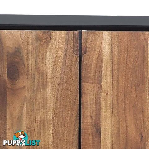 NAKITA Sideboard 160 cm Solid Acacia Wood - Honey & Black - LX-2102 - 9334719011950