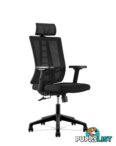 RUNE Executive Office Chair with Headrest - Black - DF-DX6927A - 9334719011141