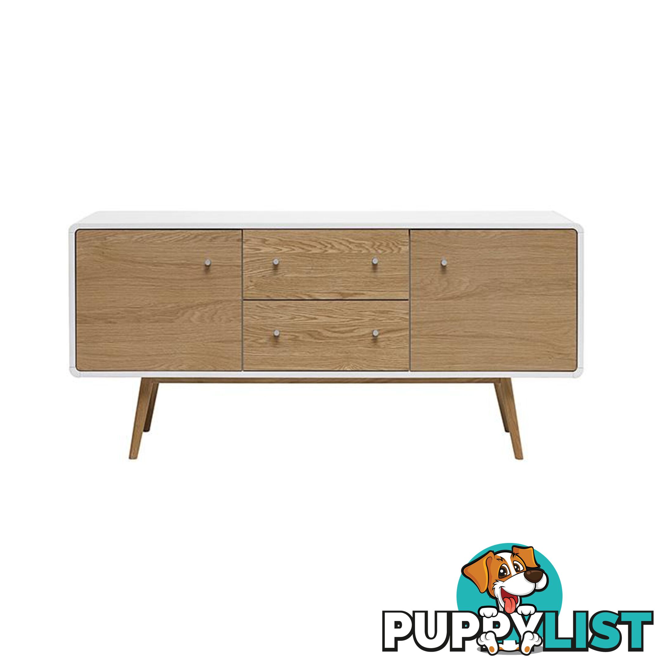 KAISU Sideboard 150cm -  Natural & White - 36442260 - 5704745070797