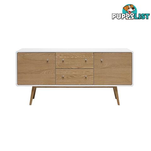 KAISU Sideboard 150cm -  Natural & White - 36442260 - 5704745070797