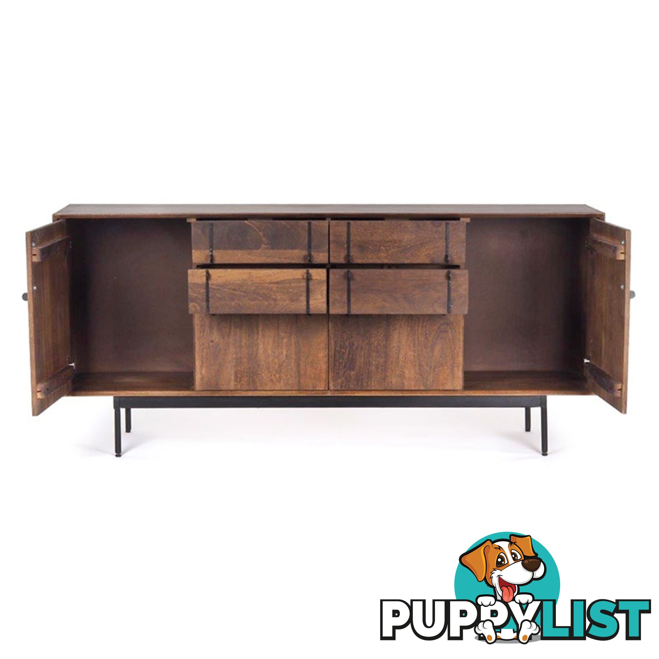 SERINA Sideboard 170 cm Solid Mango Wood - LX-2106 - 9334719011929