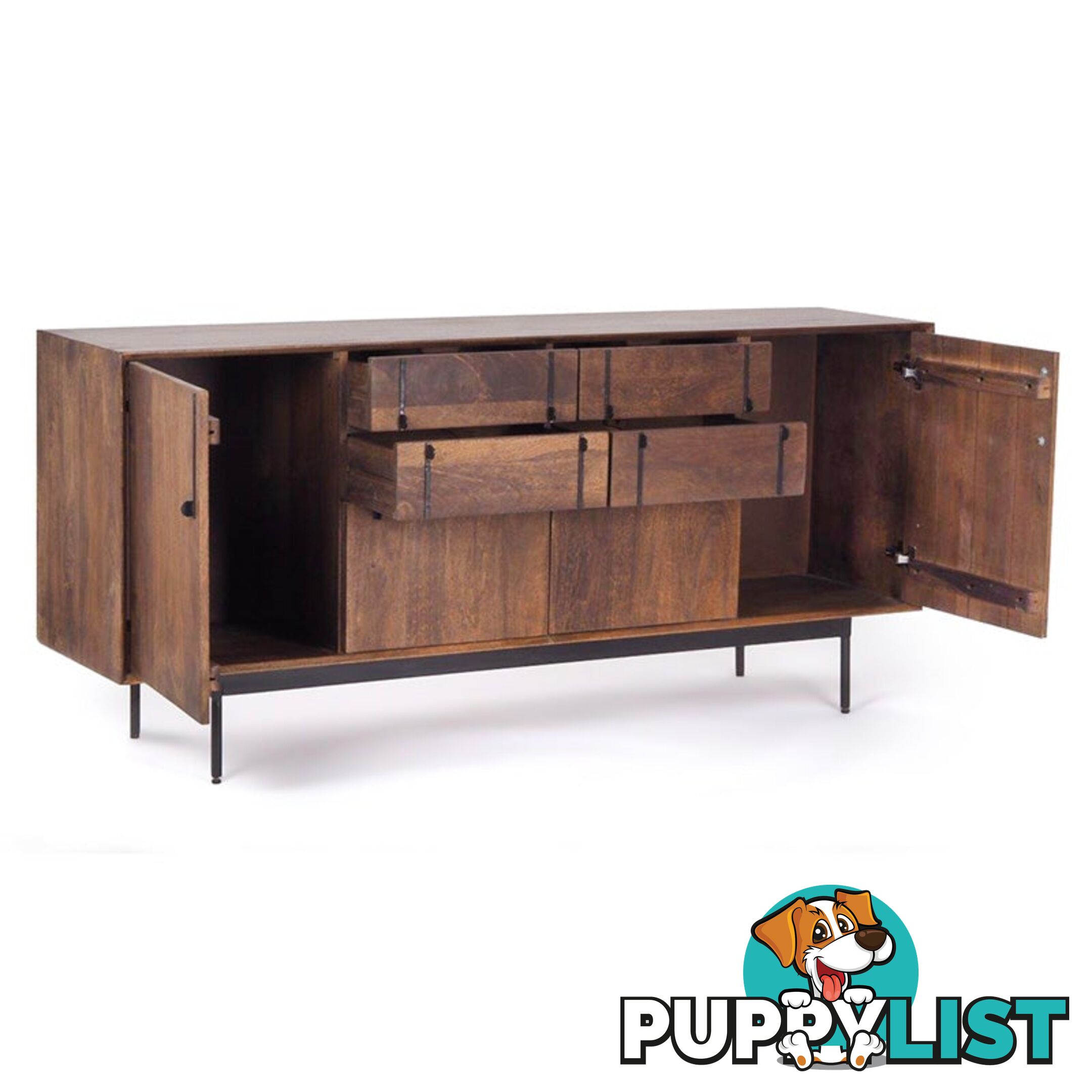 SERINA Sideboard 170 cm Solid Mango Wood - LX-2106 - 9334719011929