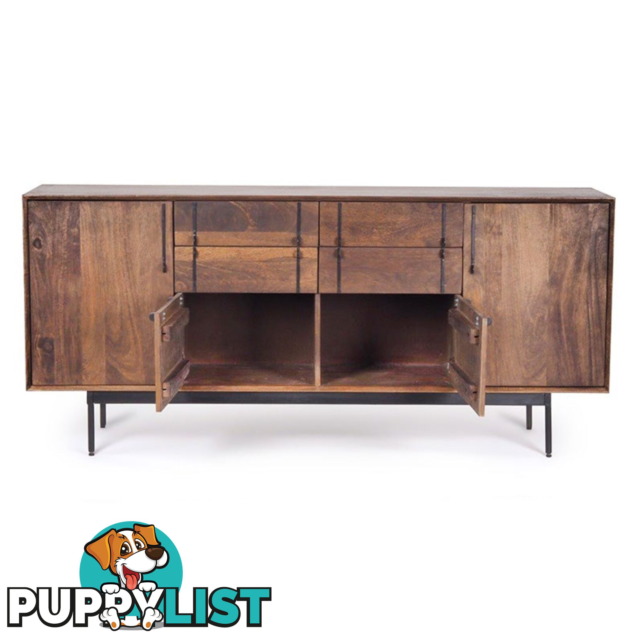 SERINA Sideboard 170 cm Solid Mango Wood - LX-2106 - 9334719011929