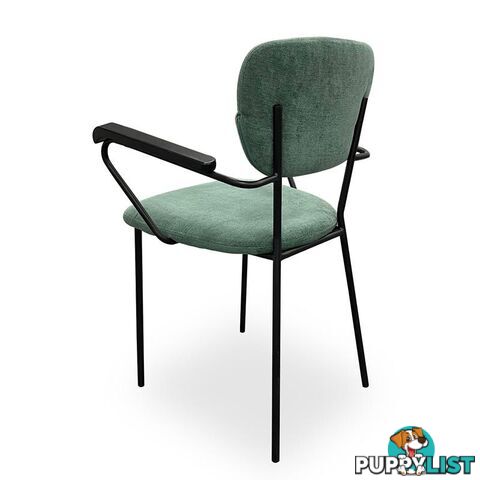 KELBY Arm Chair - Jade + Black - DI-J1928-1 - 9334719001654