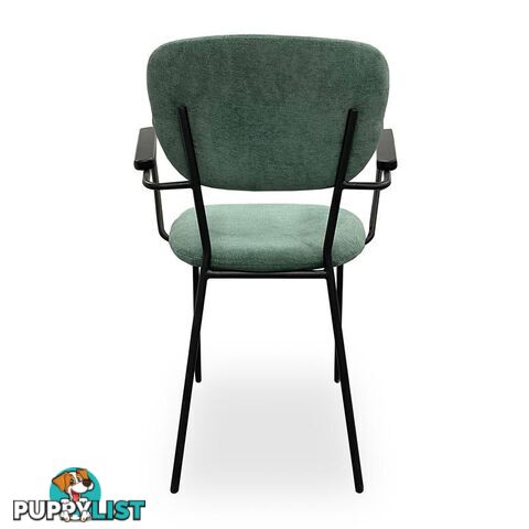 KELBY Arm Chair - Jade + Black - DI-J1928-1 - 9334719001654