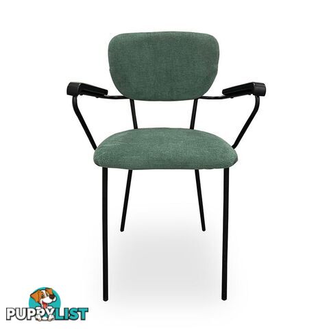 KELBY Arm Chair - Jade + Black - DI-J1928-1 - 9334719001654