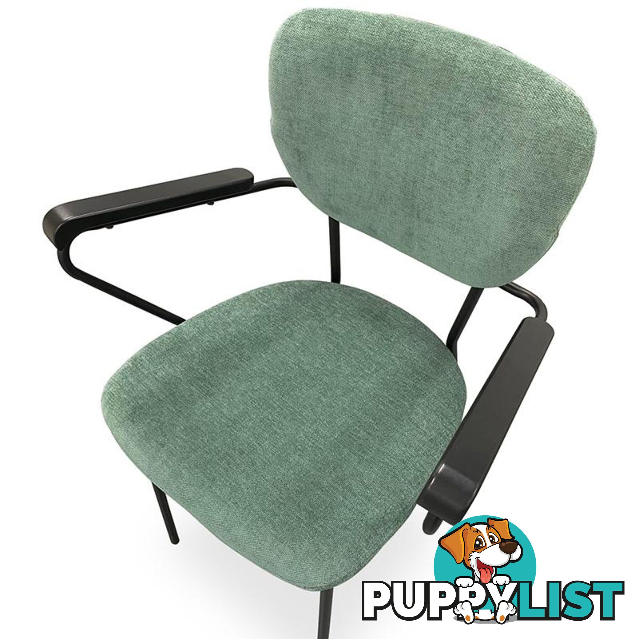 KELBY Arm Chair - Jade + Black - DI-J1928-1 - 9334719001654