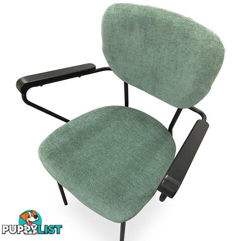 KELBY Arm Chair - Jade + Black - DI-J1928-1 - 9334719001654