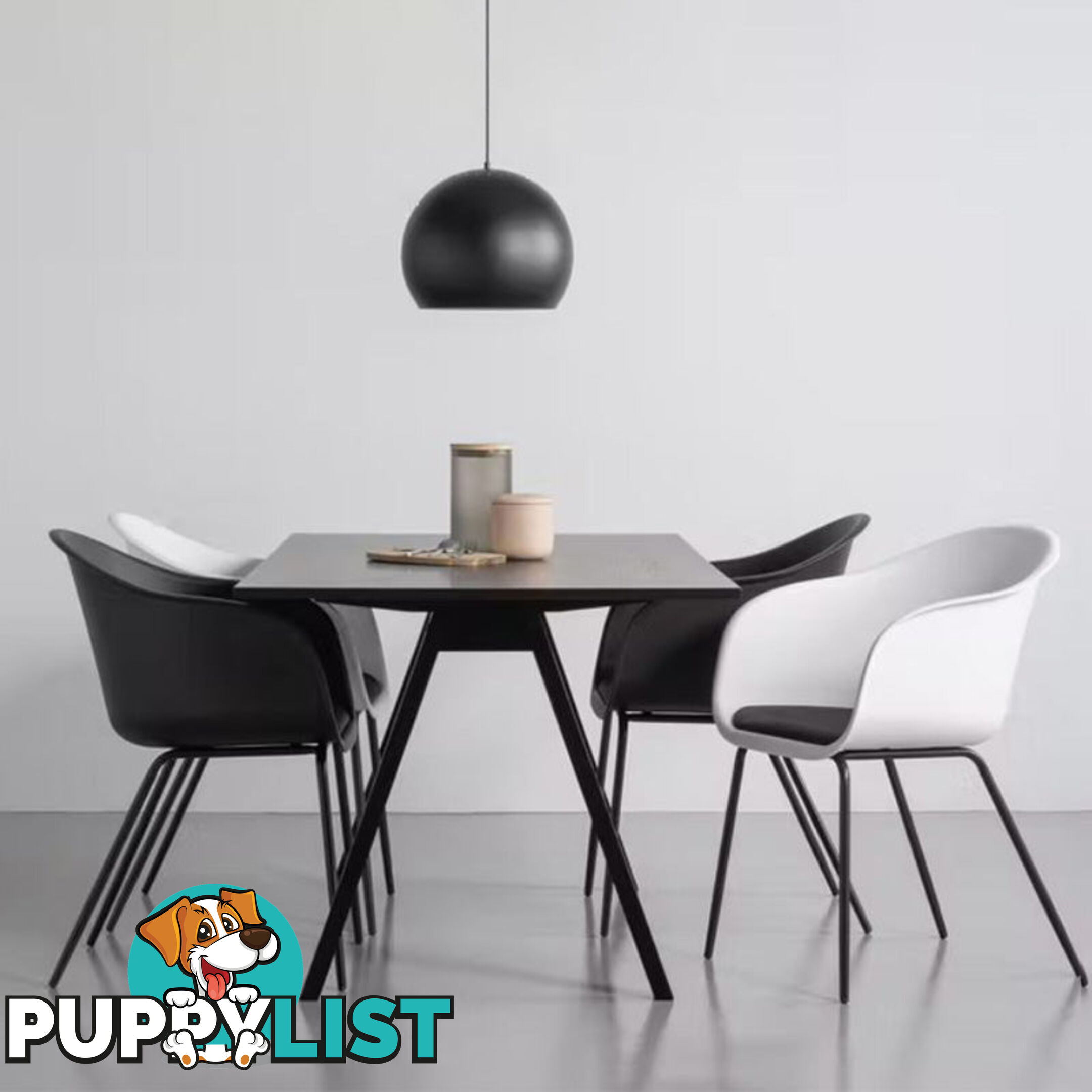 VARDEN Dining Table - 170cm - Black Ash - 1459088 - 9334719005553