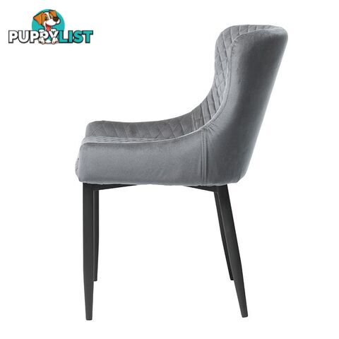 DANYA Dining Chair - Light Grey - 35980008 - 5704745075945