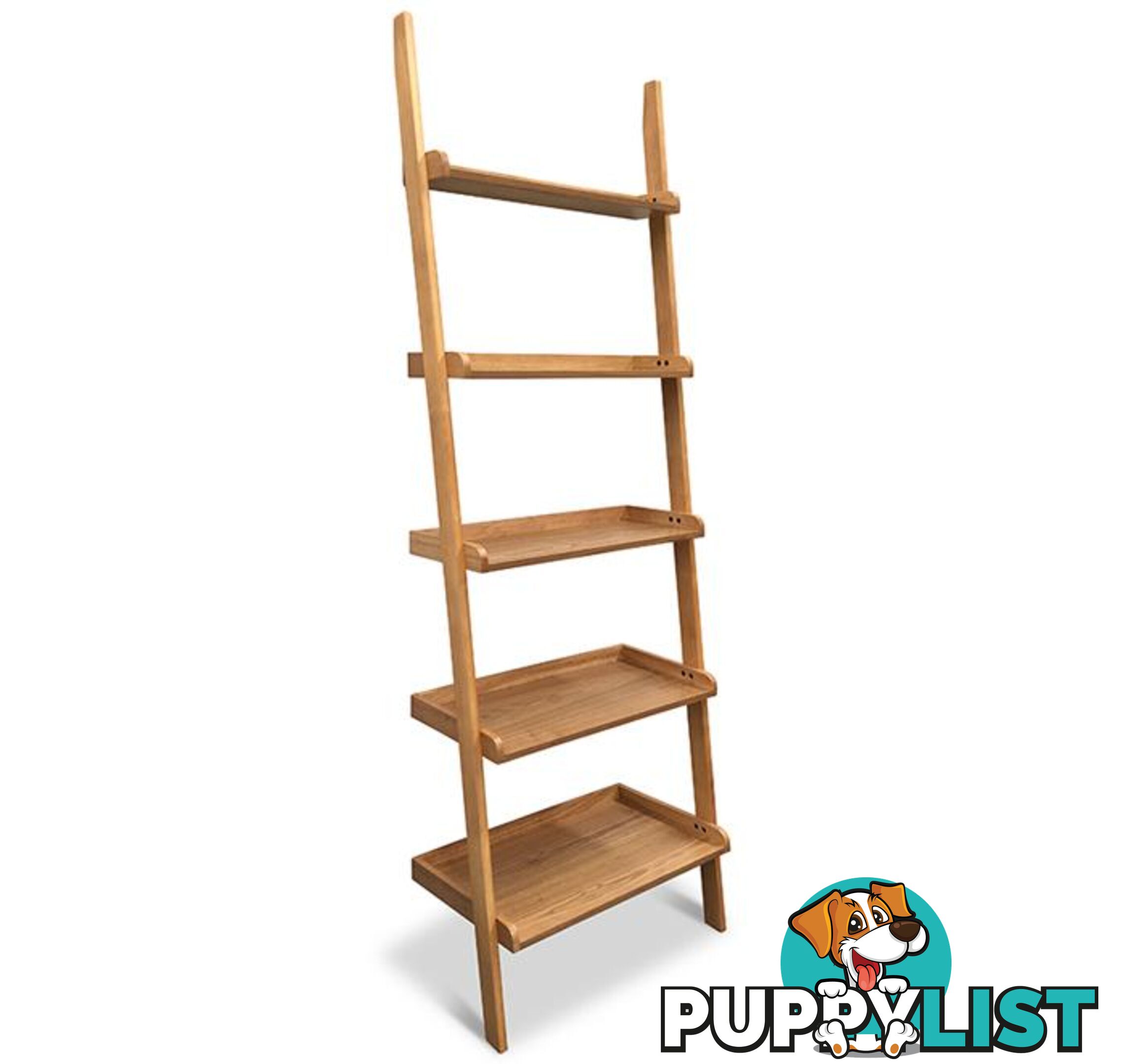 MILT Leaning Bookcase - Natural Oak - 526002 - 9334719009308