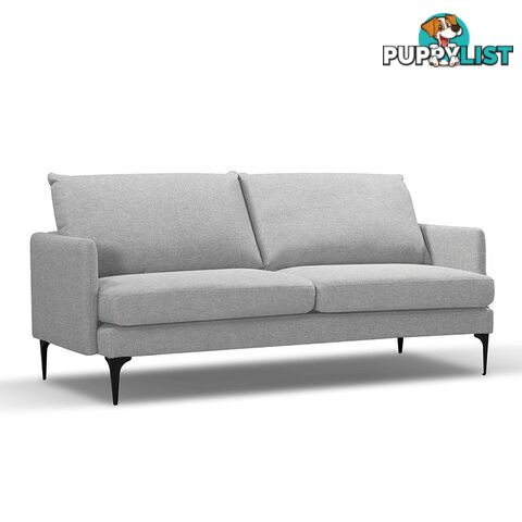 HARLOW 3 Seater Sofa - Light Grey - HD-2120-40 - 9334719009438