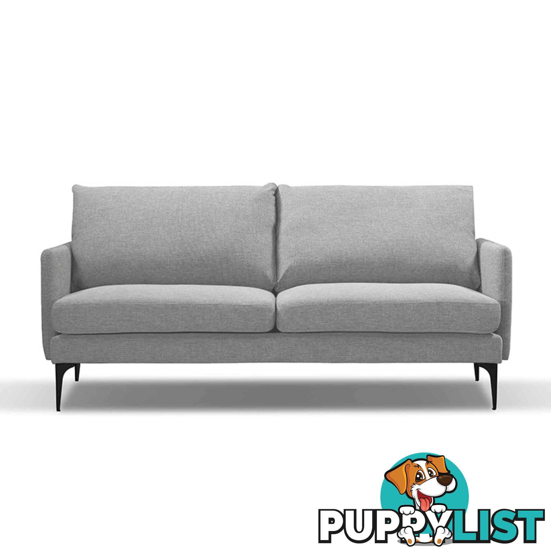 HARLOW 3 Seater Sofa - Light Grey - HD-2120-40 - 9334719009438