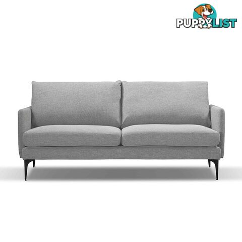 HARLOW 3 Seater Sofa - Light Grey - HD-2120-40 - 9334719009438