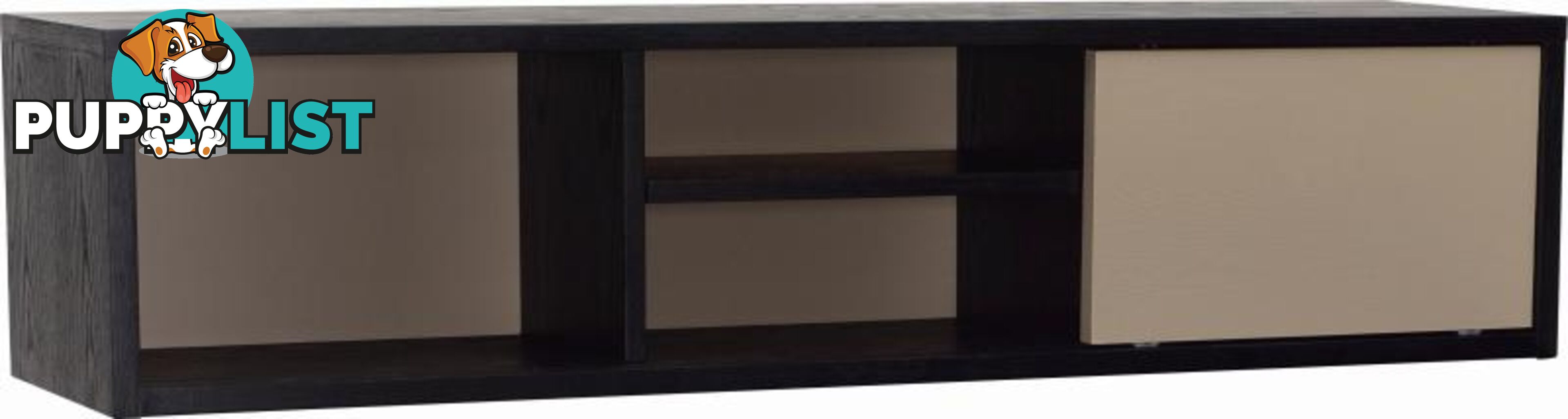 Mabon Storage Unit in Black & Taupe - 5039040 - 9334719009209