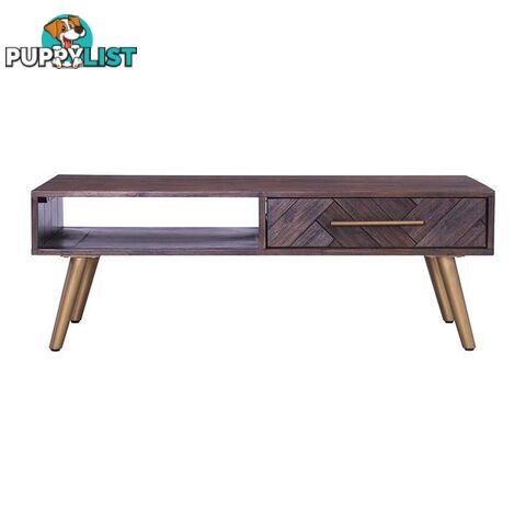 SIVAN Side Table 50x50cm Acacia Solid Wood - Brown - 131030 - 9334719004815