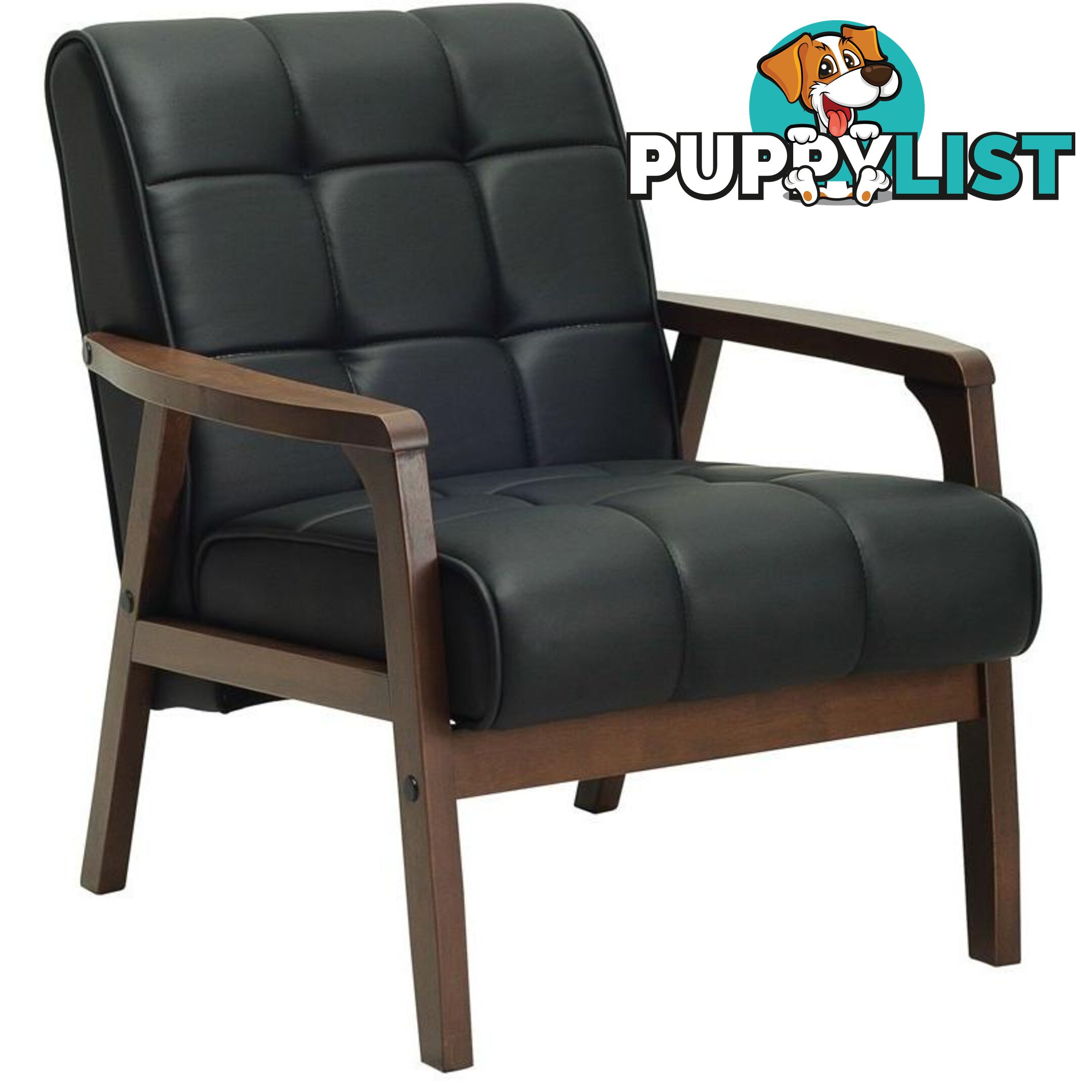 TUCSON Armchair in Black - 231065 - 9334719006055