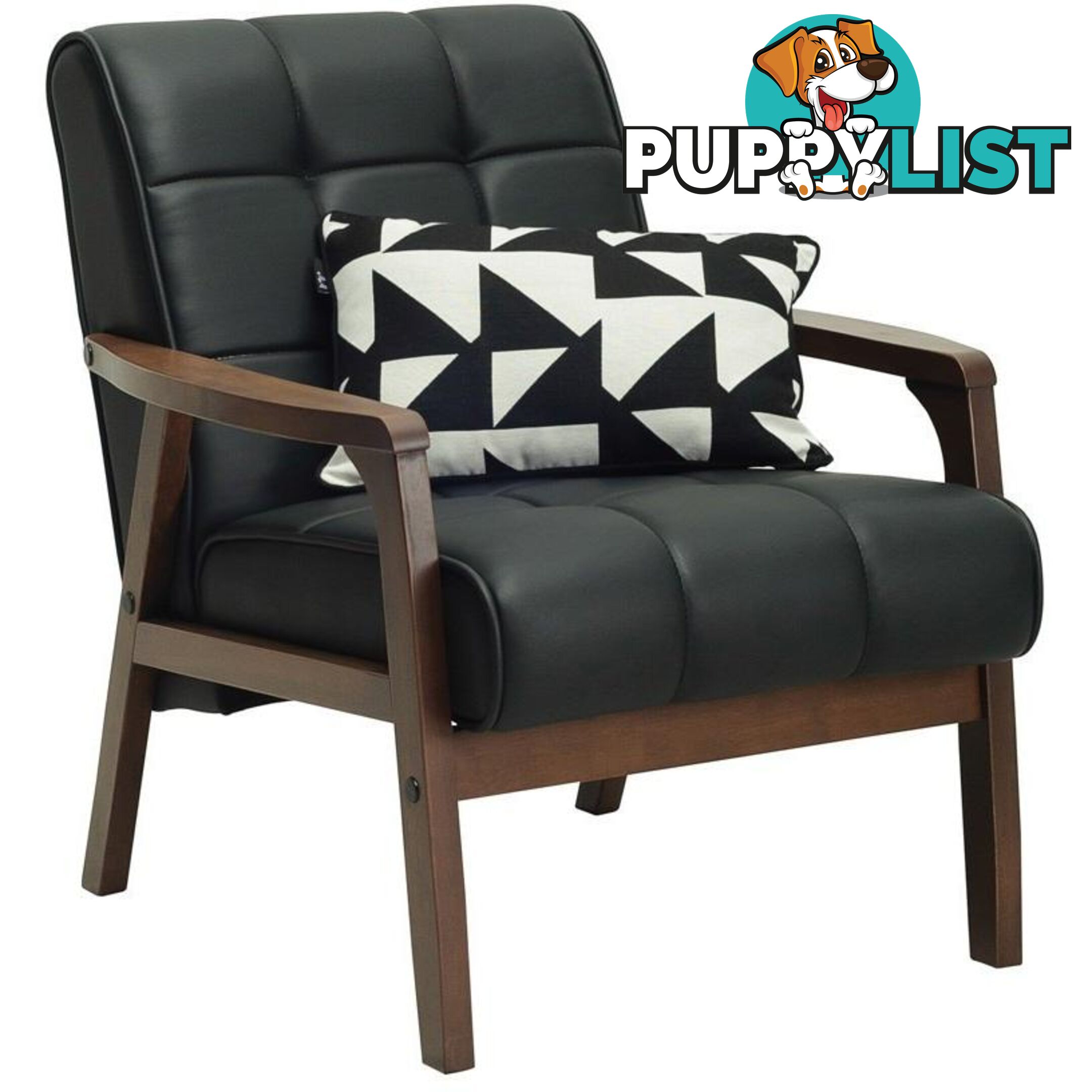 TUCSON Armchair in Black - 231065 - 9334719006055