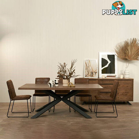 ARNO Sideboard 170cm - Brown & Black - 39832930 - 5704745083827