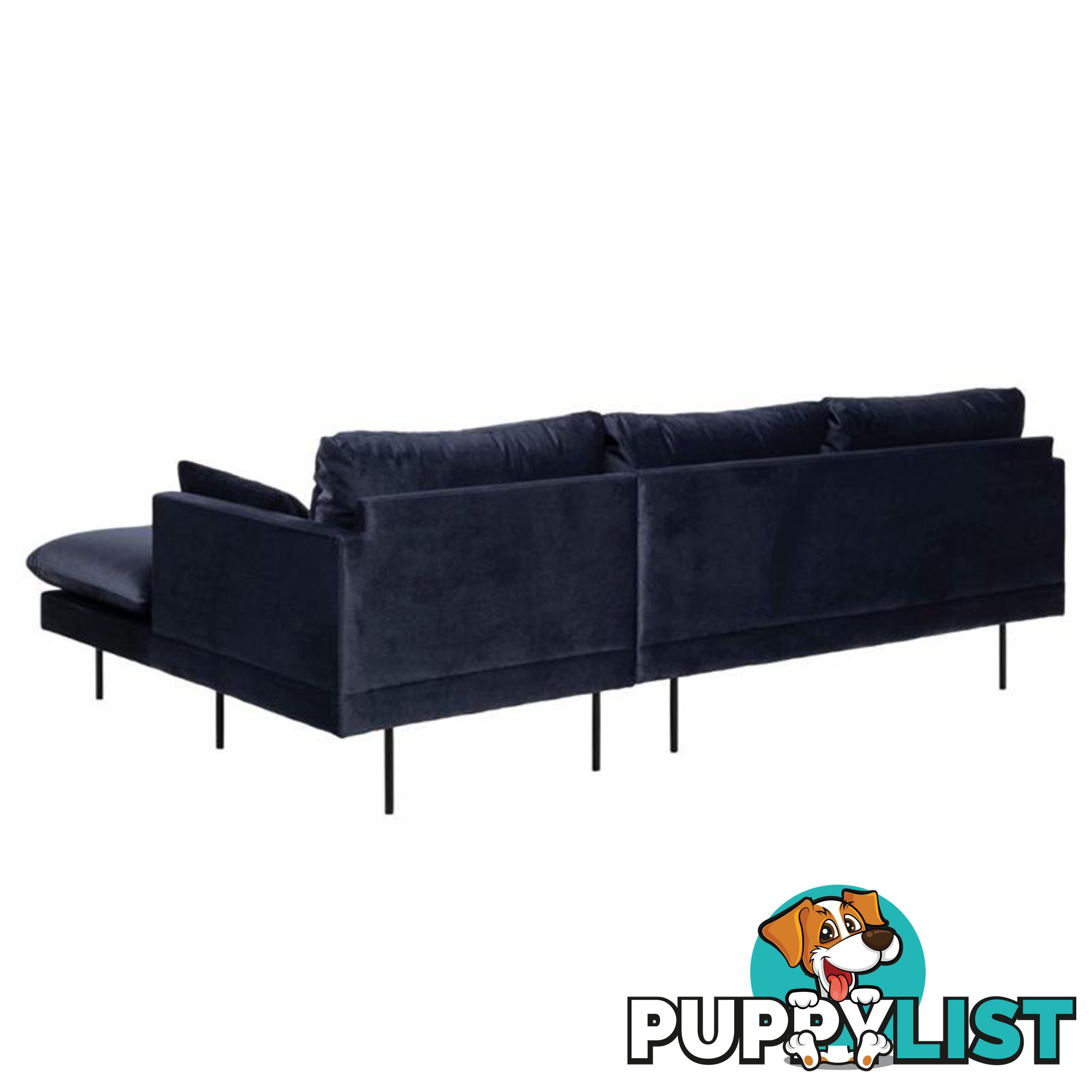 AKEMI 2 Seater Sofa with Right Chaise - Blue - AC-H000018905 - 5713941047687