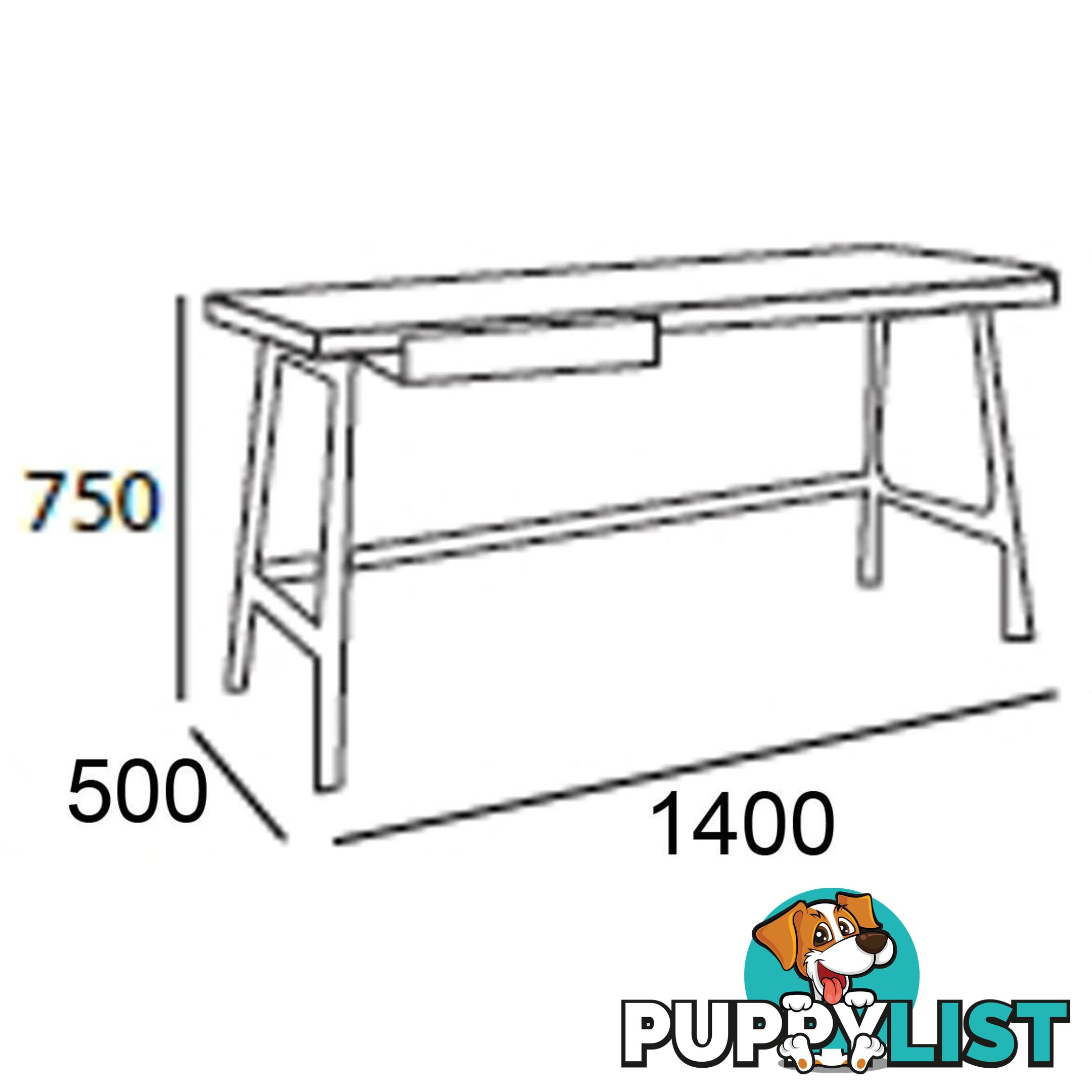 MOREY Study Desk Natural - Natural - 1349032 - 9334719005331