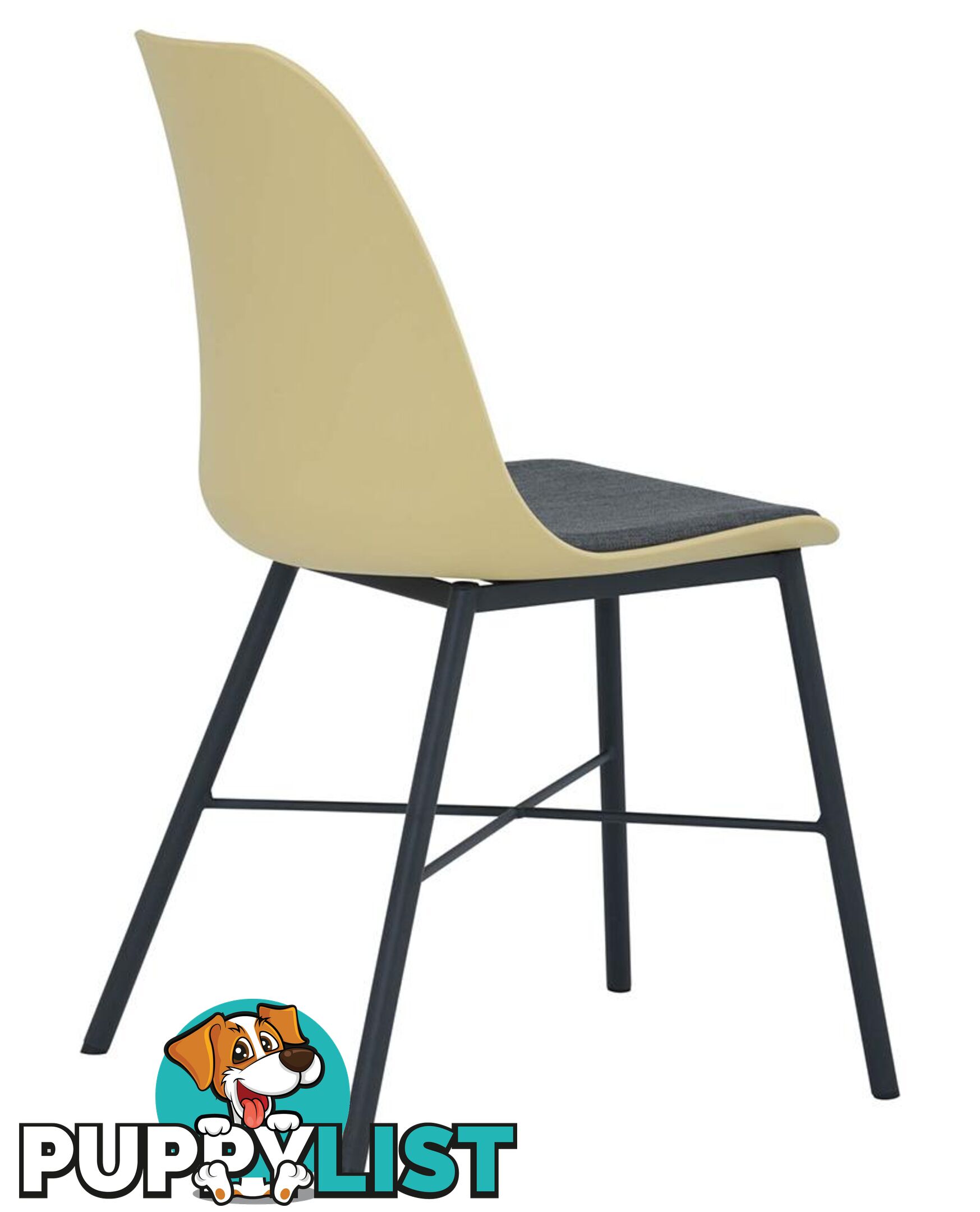 LAXMI Dining Chair - Dusty Yellow & Black - 241191 - 9334719008486