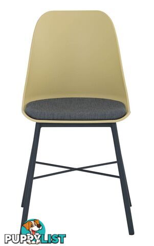 LAXMI Dining Chair - Dusty Yellow & Black - 241191 - 9334719008486