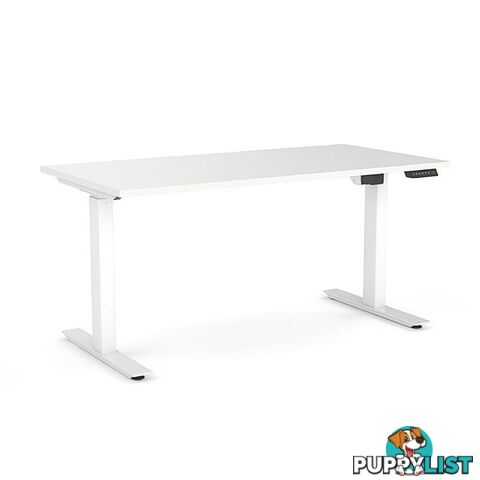 AGILE PRO Electric 2 Column Sit Standing Desk - 1200mm to 1800mm - White & White - OG_AGE2SSD159