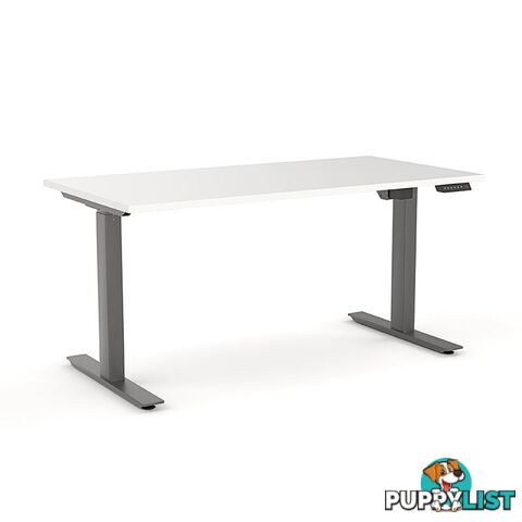 AGILE PRO Electric 2 Column Sit Standing Desk - 1200mm to 1800mm - White & White - OG_AGE2SSD159