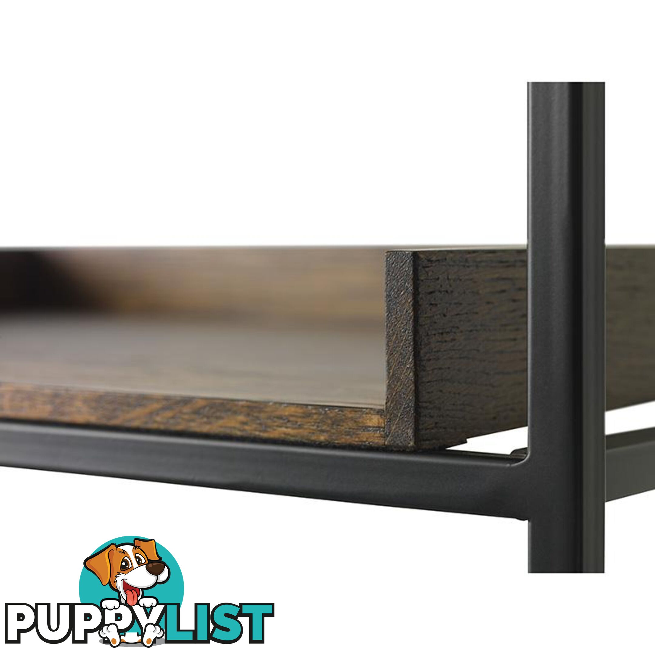 RIVOLI Display Unit Console 90cm - Smoke Oak / Black - 42053020 - 5704745089447