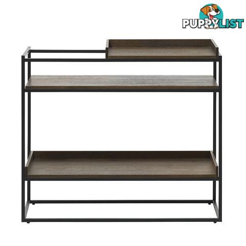 RIVOLI Display Unit Console 90cm - Smoke Oak / Black - 42053020 - 5704745089447