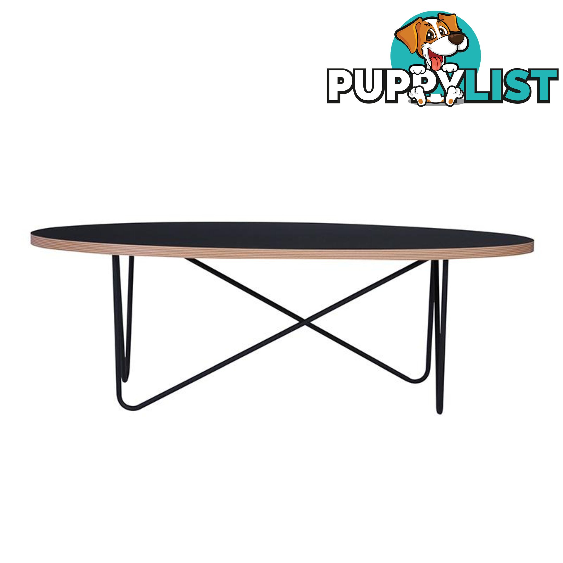 NARESH Coffee Table - Oval - Black - 134006 - 9334719005232