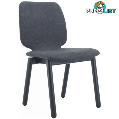 MISSIE Dining Chair - Black + Dark Grey - 241029 - 9334719007946