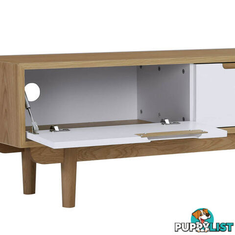 NAKULA Entertainment TV Unit 185.5cm - Natural & White - 336055 - 9334719012162