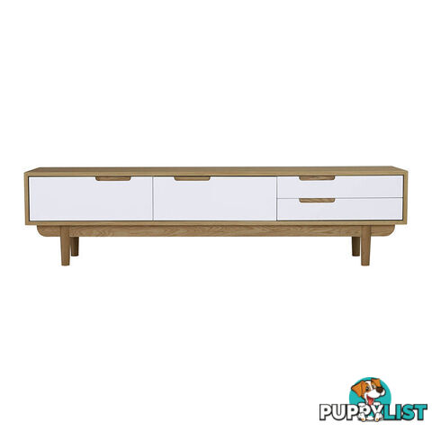 NAKULA Entertainment TV Unit 185.5cm - Natural & White - 336055 - 9334719012162