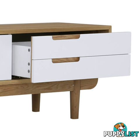 NAKULA Entertainment TV Unit 185.5cm - Natural & White - 336055 - 9334719012162