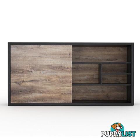 AFTAN Display Unit 2.4M - Warm Oak & Black - WF-NS2806 - 9334719004075