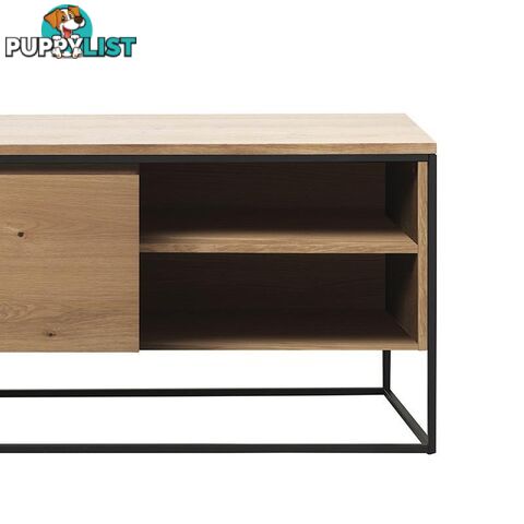 RIVOLI TV Entertainment Unit 155cm -  Natural Oak / Black - 40821020 - 5704745096889