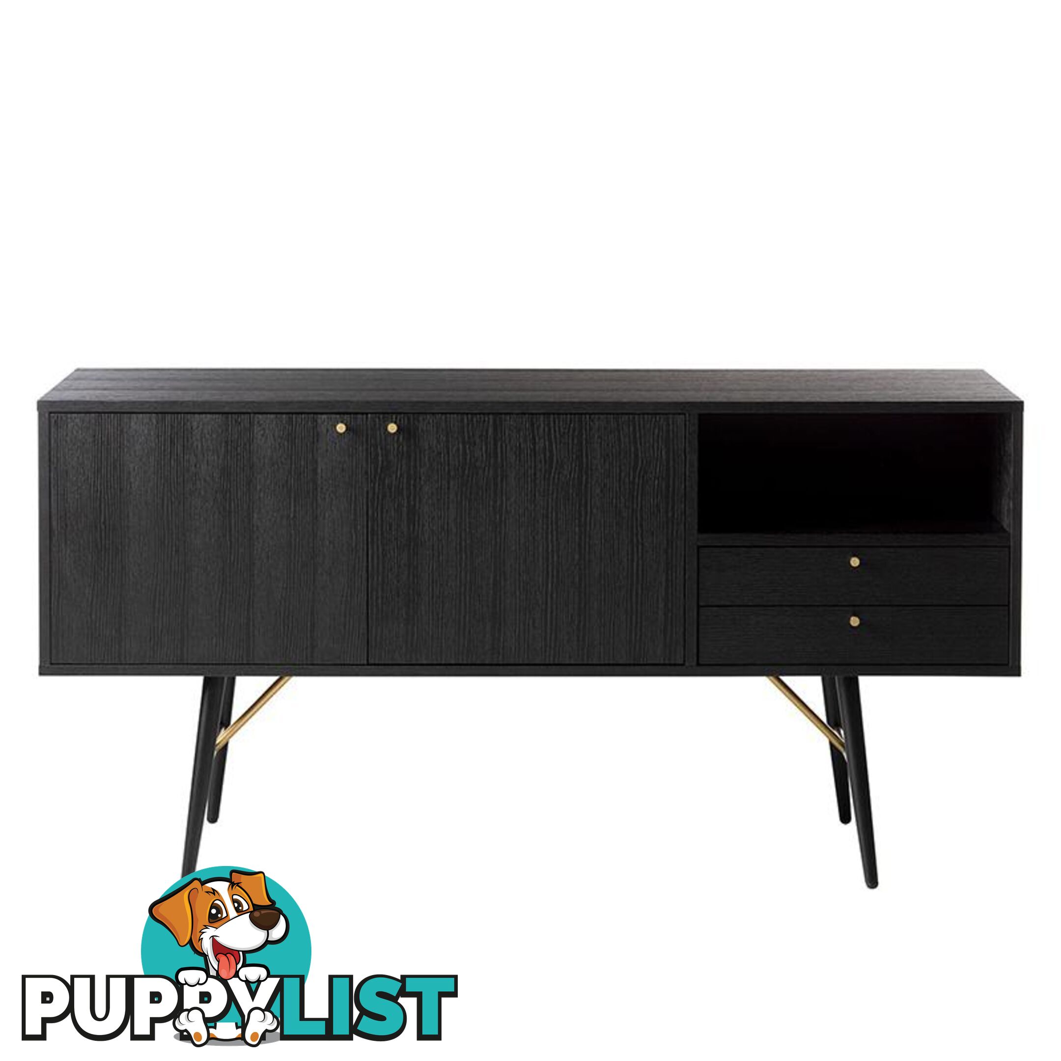 LUXE Sideboard 150cm - Black - AS-LUXSB01 - 9334719010915