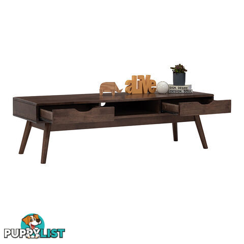 LAMAR Entertainment TV Unit with 2 Drawers 150cm - Walnut - 335026 - 9334719011783