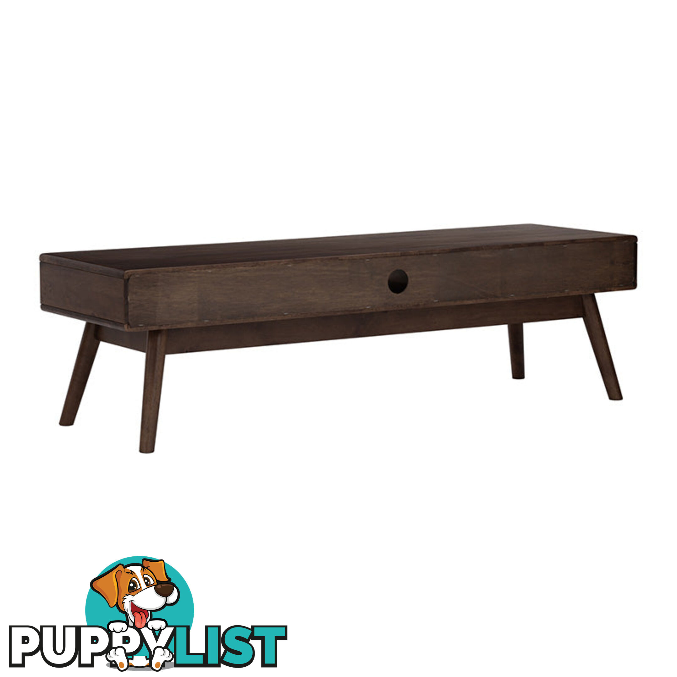 LAMAR Entertainment TV Unit with 2 Drawers 150cm - Walnut - 335026 - 9334719011783