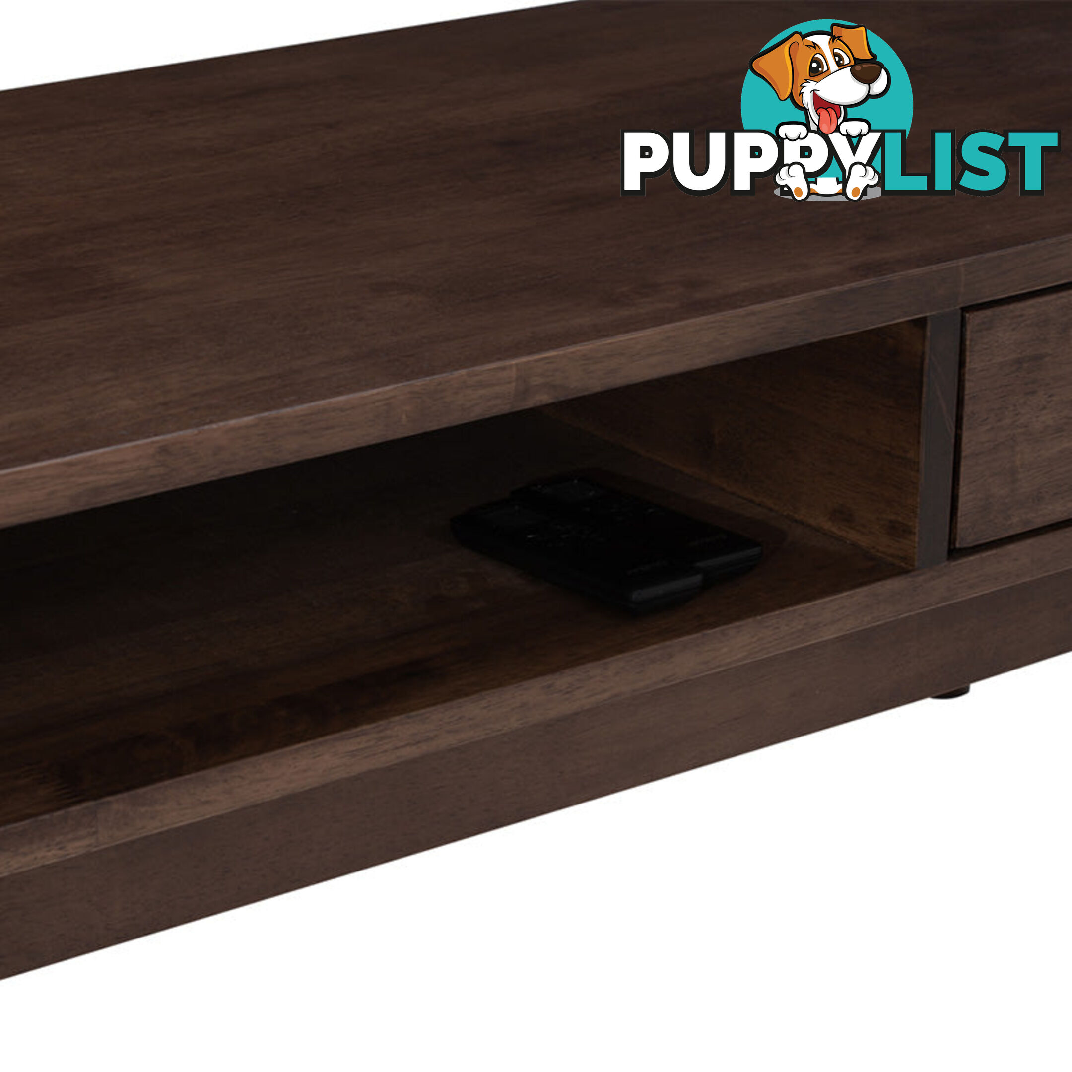 LAMAR Entertainment TV Unit with 2 Drawers 150cm - Walnut - 335026 - 9334719011783