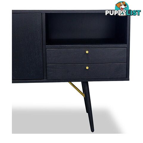 OMARI Sideboard 160cm - Black - DI-J9580-1 - 9334719001920