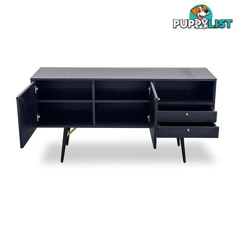 OMARI Sideboard 160cm - Black - DI-J9580-1 - 9334719001920